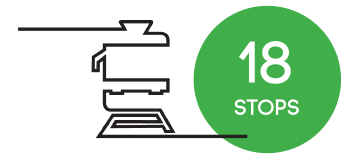 18 stops
